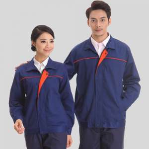 春秋季长袖北汽宜兰市工作服绿色上衣