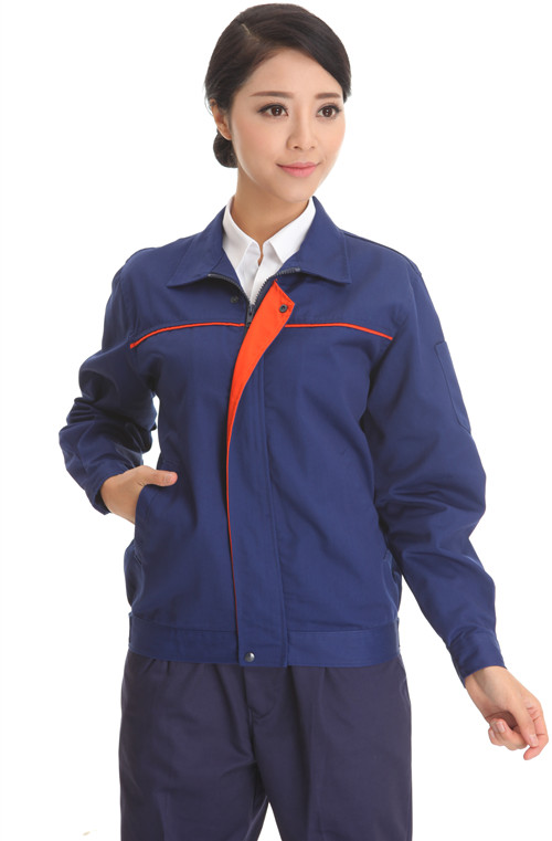 春秋季长袖北汽宜兰市工作服绿色上衣