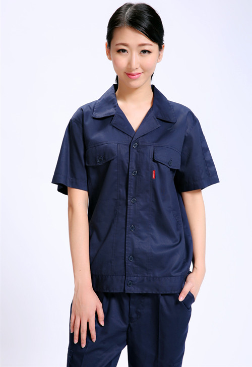 全棉餐饮短袖夏材料季行业工作服套装